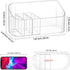 Clear Makeup Tray Holder Organizer Cosmetic Display Case, Small Makeup Organizer for Vanity Bathroom Counter Countertop Tabletop Desktop Vanity Drawers (Clear) by LETURE