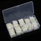 Yimart 500pcs Natural French Acrylic Style Artificial False Nails Tips with Box (Natural)