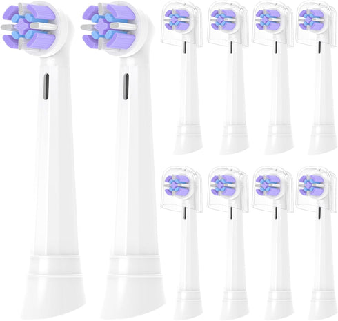 Toothbrush Replacement Heads for Oral-B iO Series Electric Toothbrush, 10 Pack for iO 10 9 8 7 6 5 4 3 Series, White