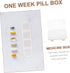 Portable Weekly Pill Organizer - Cute Leakproof Medicine Container