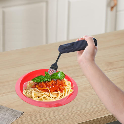 Adaptive Utensils Set, Open Handle Design for Arthritis, Disabled, Elderly, Provides Several Positions (1 Set)