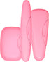 RADIUS Travel Case Value Pack, 3 Count (Toothbrush, Razor, Soap), BPA-Free Recycled Plastic, Portable - Pastel Pink.