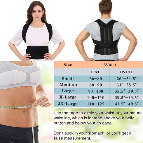 Back Brace Posture Corrector for Women and Men, Lumbar Support for Improved Posture and Back Pain Relief