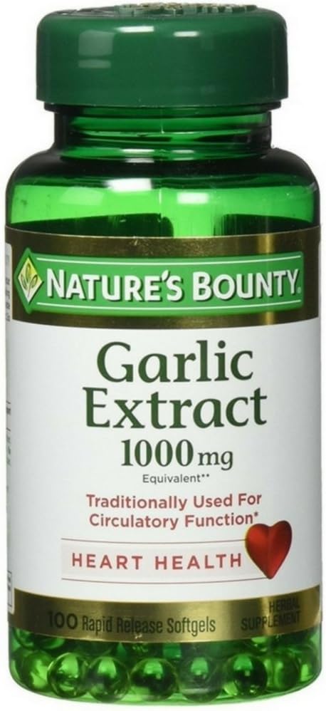 Garlic 1000 mg Rapid Release - Nature's Bounty, 100 Odorless Softgels