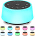 Color Noise Sound Machines with 10 Colors, 25 Soothing Sounds, Sleep White Noise Machine for Adults, Kids