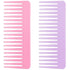 Wide Tooth and Large Detangling Comb Set for Long, Curly Hair - No Handle Styling Combs (2 Pieces)