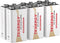 Tenergy 6LR61 9V Alkaline Battery, Non-Rechargeable Battery for Smoke Alarms, Guitar Pickups, Microphones