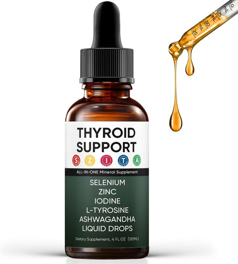 GXSAE Actora Thyroid Support Drops, Kindled Thyroid Support Liquid Drops with Selenium Zinc