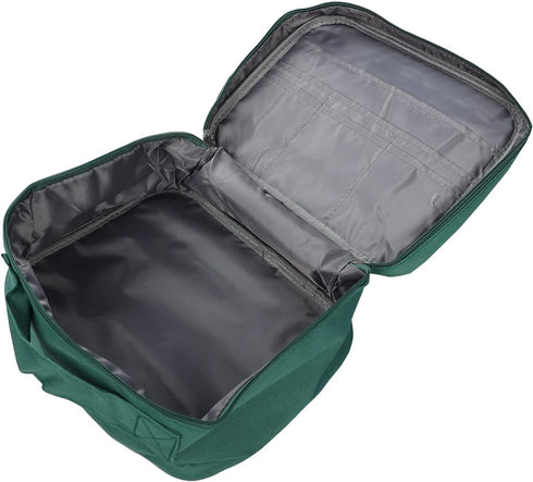 Portable First Aid Bags Emergency Box Travel Case, Waterproof Medication Organizer for Home Office Outdoor, Green