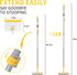 KeFanta Baseboard Cleaner Tool with Handle, 55" Extendable Mop with 4 Reusable Pads for Cleaning Walls & Floors