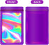 100-Pack 2×2 Inch Mylar Bags with Clear Window, Holographic Resealable Zip Bags for Small Business Jewelry