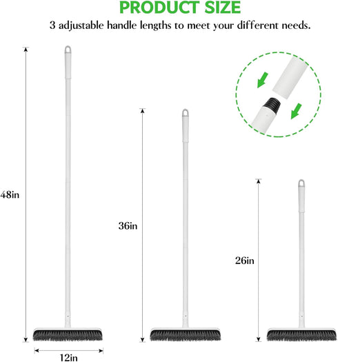 SetSail 48-Inch 2 1 Tilb Floor Scrub Brush, Scrub Brush with Long Adjustable Handle in Scraper Brush Stiff Bristle