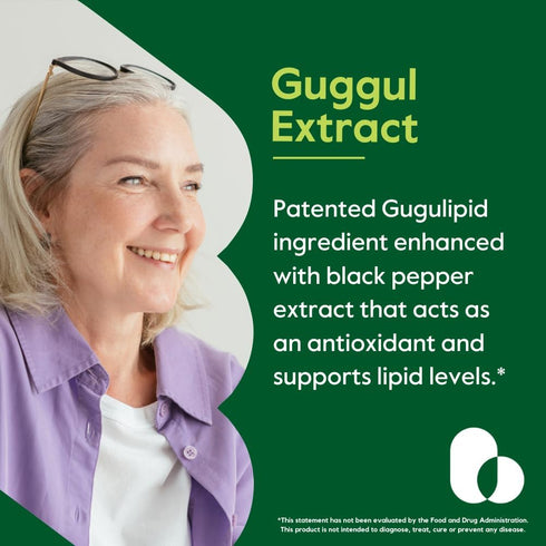 BESTVITE Guggul Extract 500mg, 120 Vegetarian Capsules, Patented and Standardized, Vegan, Non-GMO