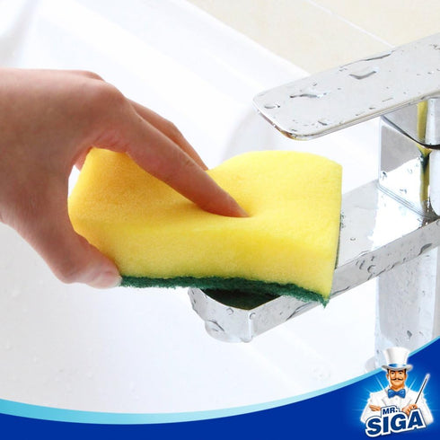 MR.SIGA Esponja de fregado resistente, 24 unidades, 11 x 7 x 3 cm