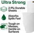 O2ktb 6 Ultra Strong Paper Towels, Double Rolls Thick, Absorbent, Multi-Surface Cleaning Towels for Kitchen, Home