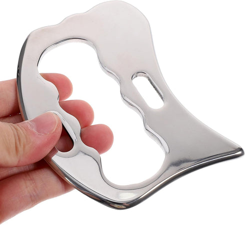 Massage Scraper Tool Portable Stainless Steel Guasha Board for Body Scraping for Muscle Relaxation and Deep Tissue
