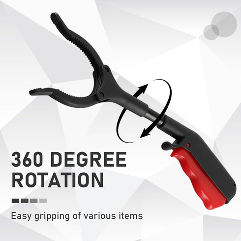 ROBOHOOK 2 Workers,11.02in,Black Short Grabber Reacher Tool PCS,Small Grabber Reacher Tools Non-Slip Ergonomic