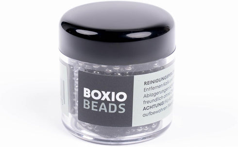 BOXIO Cleaning Beads, Stainless Steel Beads for Bottle Wash Canisters, 3 mm Balls with Storage Bag