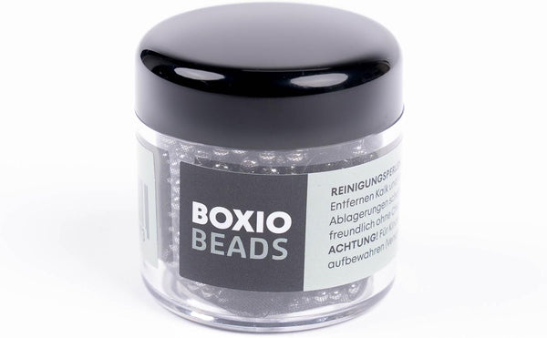 BOXIO Cleaning Beads, Stainless Steel Beads for Bottle Wash Canisters, 3 mm Balls with Storage Bag