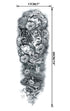 Pinone Full Arm Temporary Tattoo for Men and Women, 12 Sheets L19“xW7”