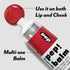 I'M MEME Lip and Cheek Tint - PepBalm 001 Recharger, Liquid Blush with Shea Butter, Travel-Friendly, 0.52 Oz