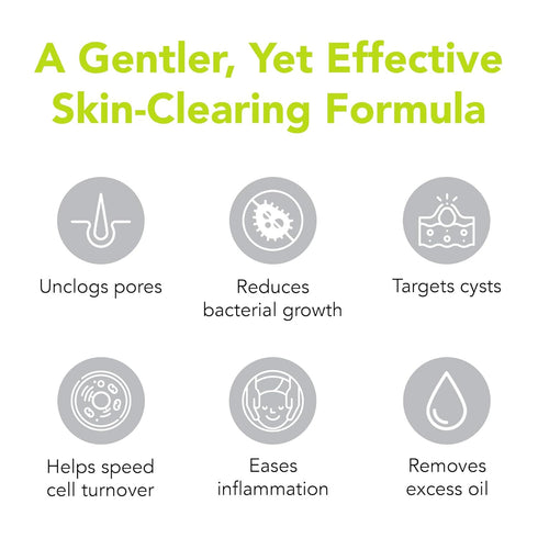 humane Benzoyl Peroxide Acne Face Wash - 5% Regular-Strength Treatment for Face, Skin, Back and Body
