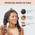 Kitsch Satin Heatless Hair Styling Gift Set - 5pc Satin Heatless Curling Set, Ceramic Thermal Hair Roller & Claw Clip