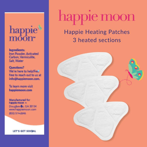 Heating Patches for Period Cramps, Travel Friendly Herbal Heating Pads, Small Menstrual Heating Pad, 5 Pads