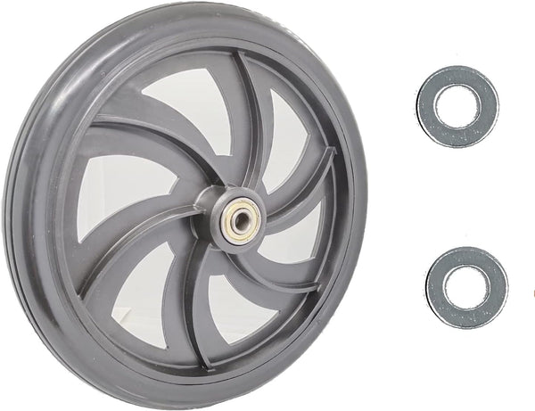 Replacement Wheel for Rollator Model 10257, 7.5" Black Wheels for Walker Rollator