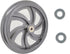 Replacement Wheel for Rollator Model 10257, 7.5" Black Wheels for Walker Rollator