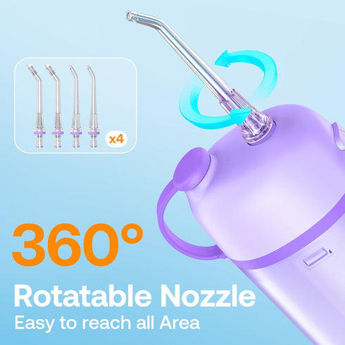 P1 IPX7 Bitvae Water Dental Flosser, Portable Water Cleaner Picks, Cordless Mini Water Teeth Cleaners with Telescopic