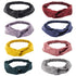 Yeshan Women's Criss Cross Silk Satin Headbands - Elastic Twisted Hair Band, Pack of 8