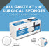 Dealmed 4" x 4" Surgical Sponges, 12-Ply Absorbent Woven Gauze Pads, 200 Count for First Aid