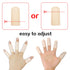 Gel Finger Cots, 14 PCS Finger Protector Support for Trigger Finger, Hand Eczema, and Arthritis (Beige, Short)