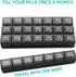 TookMag Monthly Pill Organizer - 28 Day Travel Medicine Pill Box, Large 4 Weeks 1 Month Cases with Dust-Proof Container