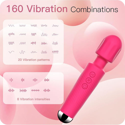 Labnique 8 20 Handheld Electric Back Massager, Powerful Speeds Modes Vibration, Muscle Aches & Sports Recovery