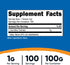 Nutricost L-Carnitine Tartrate Powder, 100 Grams, 1 Gram per Serving, 100 Servings