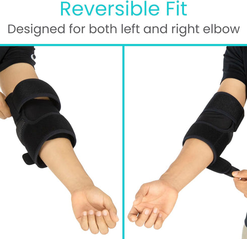 Vive Elbow Brace - Tennis Compression Sleeve for Golfers, Bursitis, Left or Right Arm - Tendonitis Support Strap