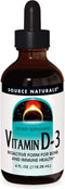 Source Naturals Vitamin D-3 Liquid Drops 2000 IU, Supports Bone & Immune Health, 4 Fluid oz