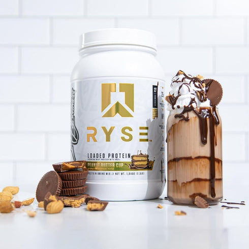Ryse Loaded Protein Powder | 25g Whey Protein Isolate & Concentrate with Prebiotic Fiber & MCTs | Low Carbs & Low Sugar