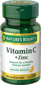 Nature's Bounty Vitamin C + Zinc, Vitamin Supplement, Supports Immune Health, 60