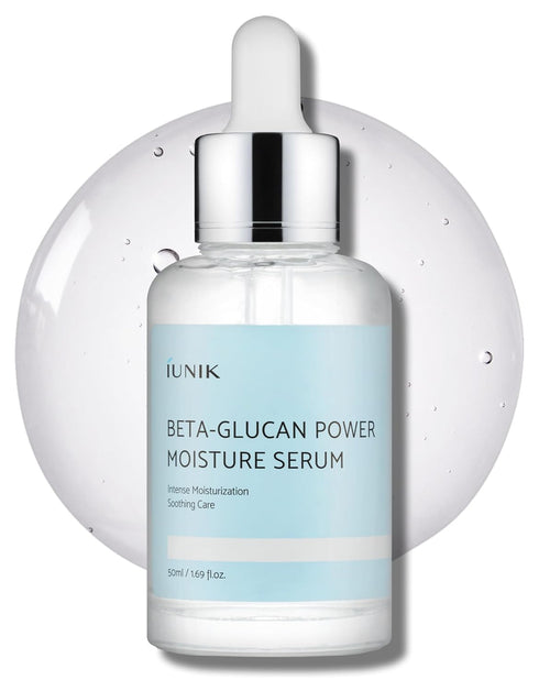 IUNIK Beta-Glucan Power Deep Moisture Vegan Serum for Dry Mature Sensitive Skin - Korean Skincare