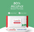 Pack 10 80% (20 Counts) Latalia Hand Wipes of | Alcohol Hand Sanitizer Wipes for Hands & Face Moisturizing, Gentle