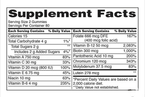KIRKLAND Gummies, 160 Count Signature dCDtdm Adult Multi