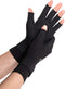 Copper Arthritis Gloves for Women Men, Wrist Reinforcement Fingerless Arthritis Compression Gloves for Relieving Carpal Tunnel Aches, Rheumatoid Pains, Joint Swell
