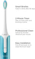 Soniclean Lux Sonic Toothbrush for Adults, Rechargeable with 6 Toothbrush Heads, Automatic Toothbrush, Aqua