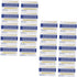 Ipetboom 20-Piece PVC Tooth Shade Comparison Chart Set Matte Finish Tooth Color Contrast