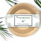PALM NAKI Eco-Friendly 4-Inch Round Palm Leaf Bowls (40 Pack), Sustainable, Decorative, Compostable Tableware