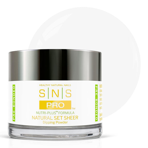 SNS Nail Dip Powder - Gelous Color Dipping Powder, Natural Set Sheer (Natural/Nudes, Sheer), 2 Oz