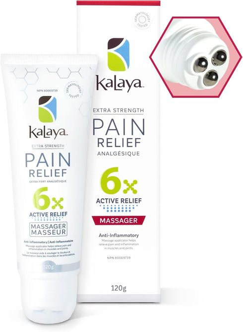 Kalaya Pain Relief Massager, Body Cream for Muscle and Joint Health, 4.2 oz